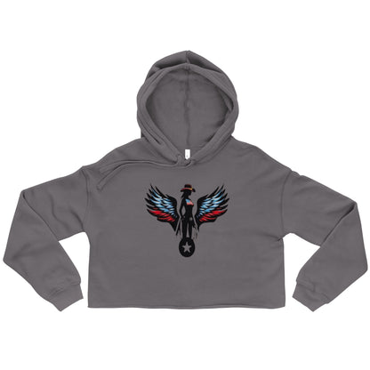 Cavalry Trails Logo Cropped Hoodie – Stylish & Trendy Statement Piece